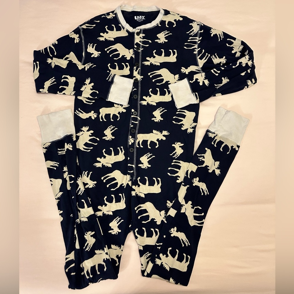 Lazy one Moose Flapjack Pajamas - Adult